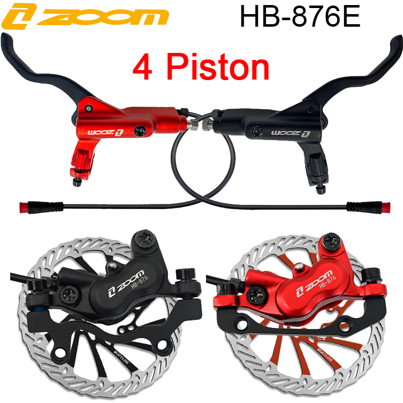 Zoom Hydraulic Brake 4 Piston E-Scooter - 줌 HB-876E 전기 자전거 디스크 브레이크