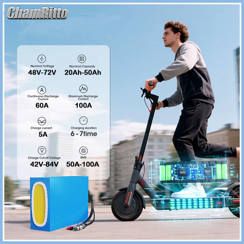 전기 자전거 48V 30ah 리튬 배터리 52V 40a - 60V 30Ah 21700 Battery Pack 리뷰 및 가격