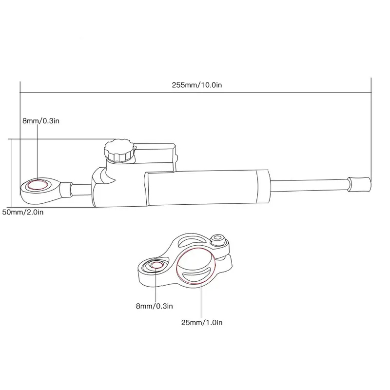 혼다 CB900F 호넷 CB919 CB1000 CB 1 - Steering Damper Stabilizer Kit Cnc 리뷰 및 가격
