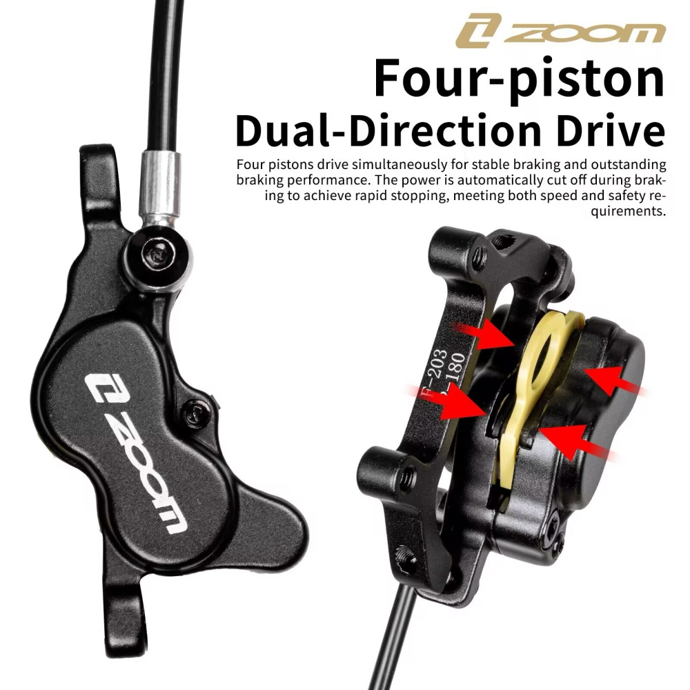 ZOOM HB-890E 4피스톤 유압 디스크 브레이크  - Zoom Hydraulic Brake 4 Piston E-Scooter 리뷰 및 가격