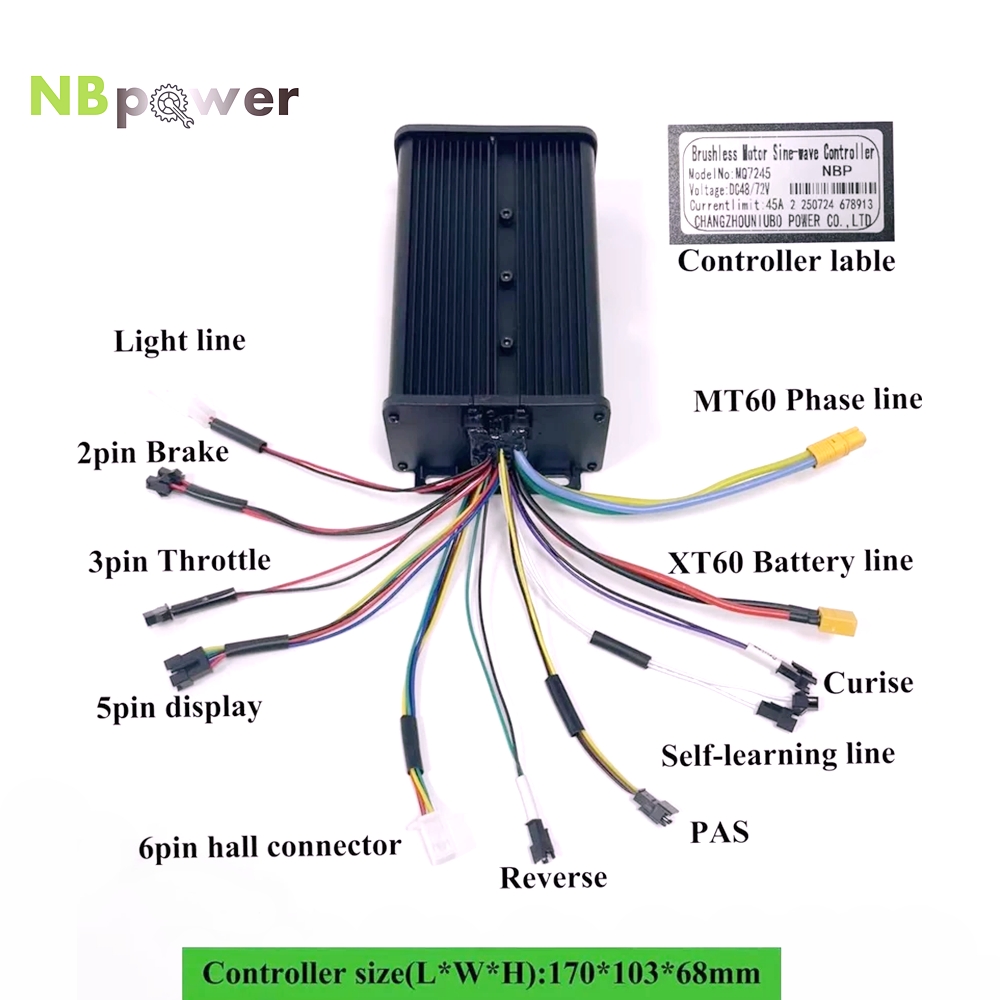 듀얼 모드 NBpower 48V/72V 45A 사인파  - 72V 45A Dual Controller 리뷰 및 가격