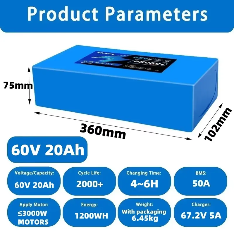 알레아이비 60V 20AH 30AH 21700 리튬 배 - 60V 30Ah 21700 Battery Pack 리뷰 및 가격