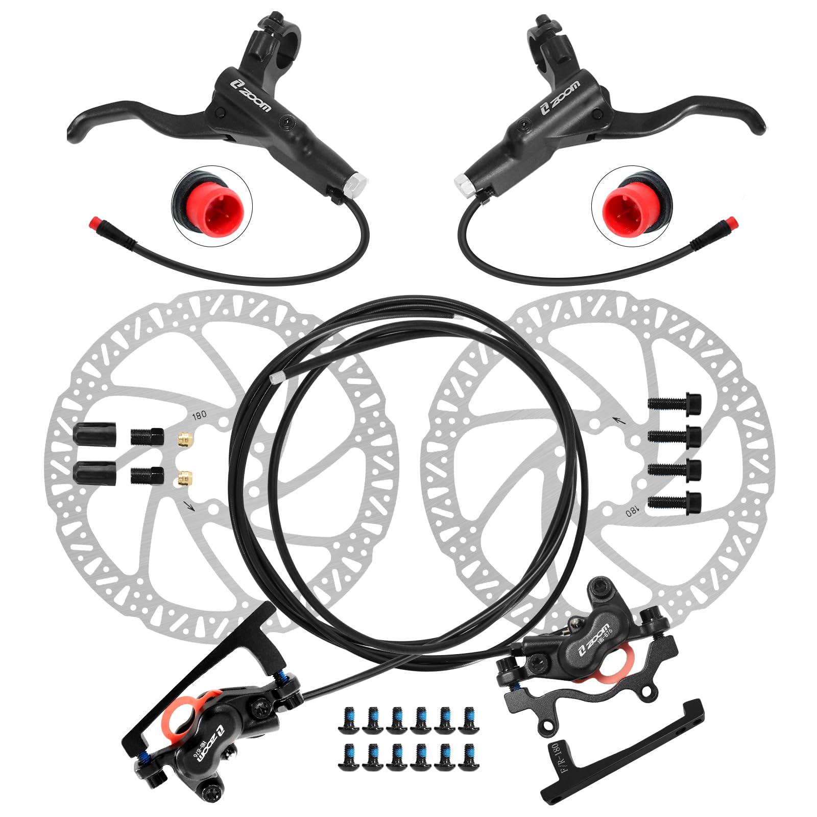 ZOOM HB876E 유압식 디스크 브레이크 세트, 4 - Zoom Hydraulic Brake 4 Piston E-Scooter 리뷰 및 가격